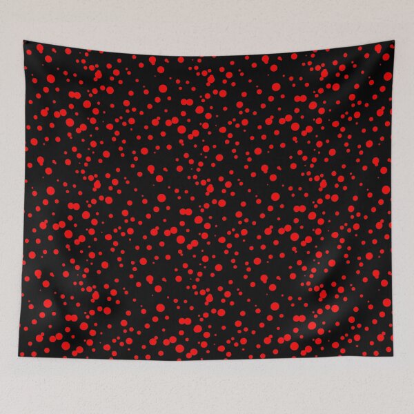 Item preview, Random Dots Repeat Red on Black 5748 designed and sold by Art in My Loft.