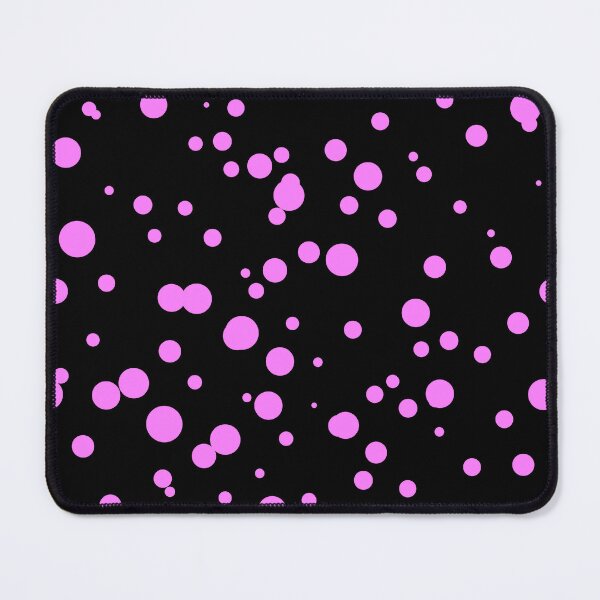 Aperçu de l'œuvre Random Dots Repeat Pink on Black 5748 créée et vendue par Art in My Loft.
