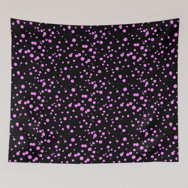 Item preview, Random Dots Repeat Pink on Black 5748 designed and sold by Art in My Loft.