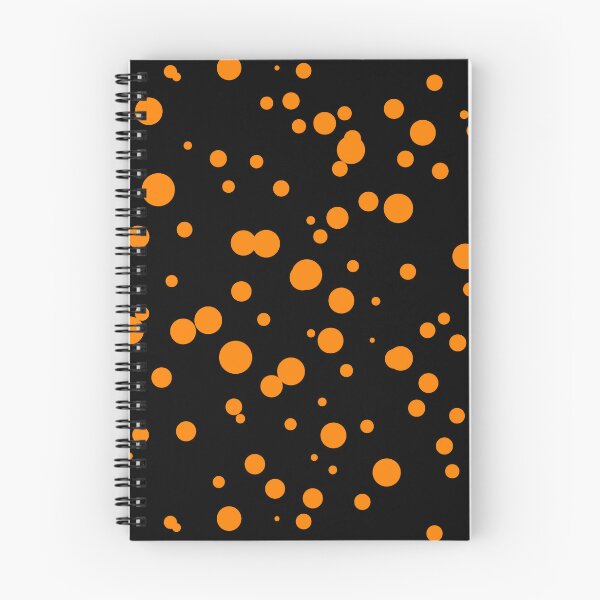 Item preview, Random Dots Repeat Orange on Black 5748 designed and sold by Art in My Loft.