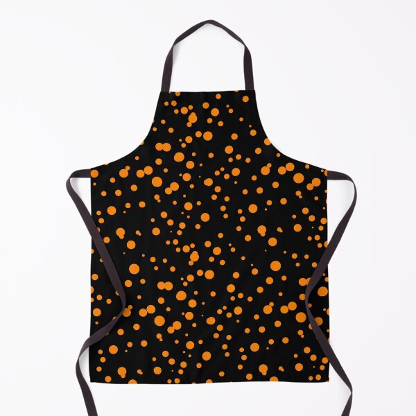 Item preview, Random Dots Repeat Orange on Black 5748 designed and sold by Art in My Loft.