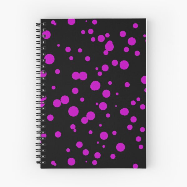 Item preview, Random Dots Repeat Magenta on Black 5748 designed and sold by Art in My Loft.