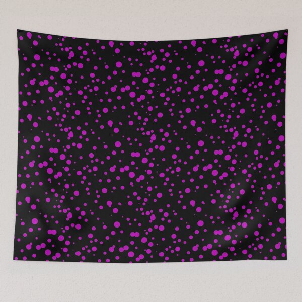 Item preview, Random Dots Repeat Magenta on Black 5748 designed and sold by Art in My Loft.