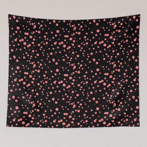 Item preview, Random Dots Repeat Light Red on Black 5748 designed and sold by Art in My Loft.