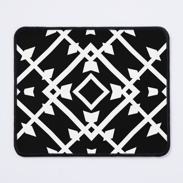 Item preview, Modern Black and White Geometric designed and sold by drape-island.