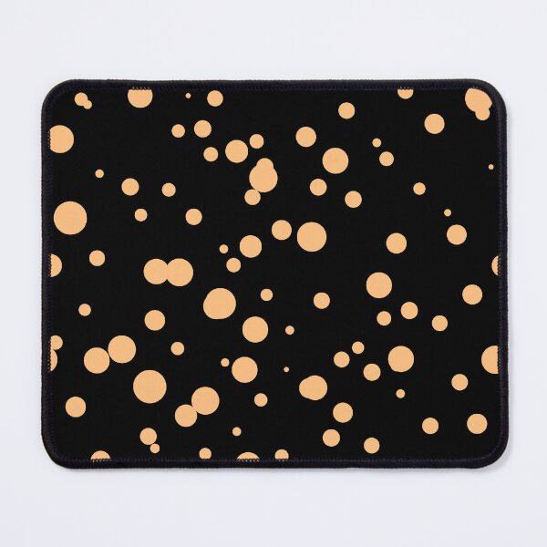 Item preview, Random Dots Repeat Light Orange on Black 5748 designed and sold by Art in My Loft.