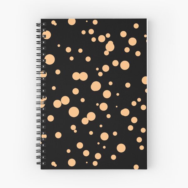 Item preview, Random Dots Repeat Light Orange on Black 5748 designed and sold by Art in My Loft.