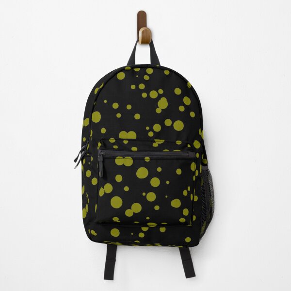 Aperçu de l'œuvre Random Dots Repeat Khaki on Black 5748 créée et vendue par Art in My Loft.