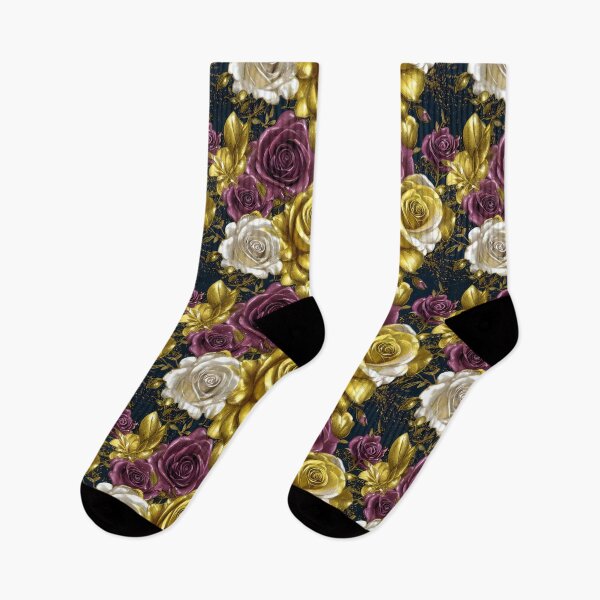 Item preview, Beautiful pattern of Metalic flowers designed and sold by Waveval.