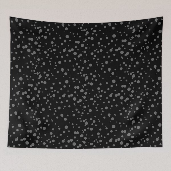 Item preview, Random Dots Repeat Grey on Black 5748 designed and sold by Art in My Loft.