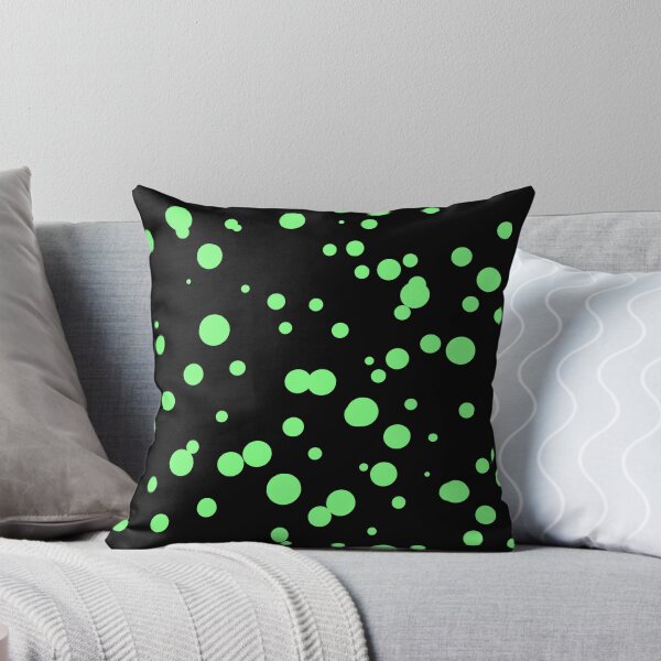 Item preview, Random Dots Repeat Bright Green on Black 5748 designed and sold by Art in My Loft.