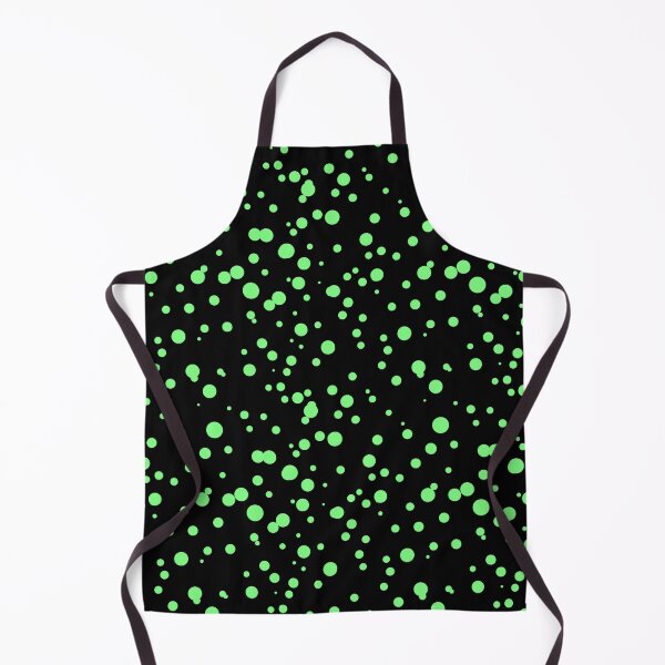 Item preview, Random Dots Repeat Bright Green on Black 5748 designed and sold by Art in My Loft.