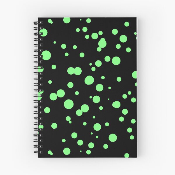 Item preview, Random Dots Repeat Bright Green on Black 5748 designed and sold by Art in My Loft.