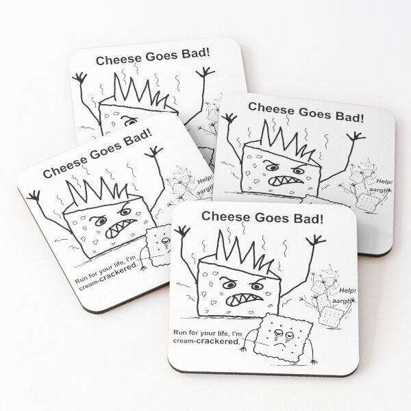 Item preview, Cheese Goes Bad designed and sold by Nikki Attree.