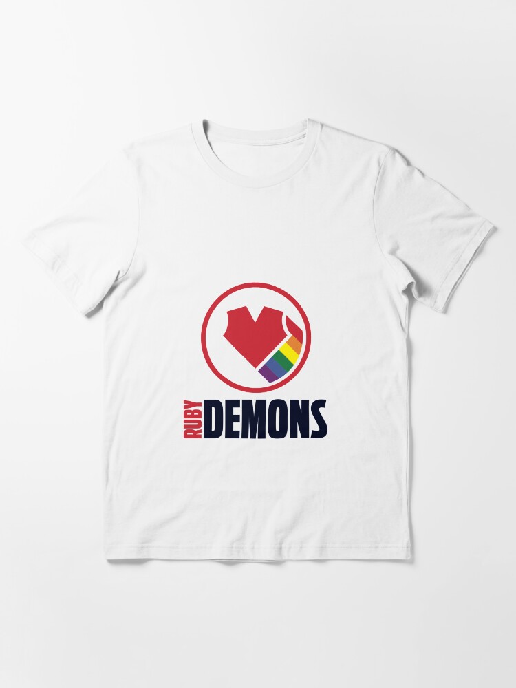 Alternate view of Ruby Demons logo (light background) Essential T-Shirt