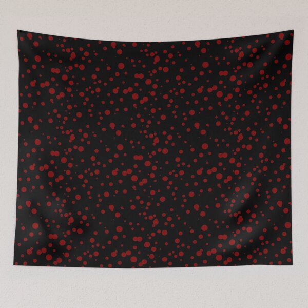 Item preview, Random Dots Repeat Dark Red on Black 5748 designed and sold by Art in My Loft.