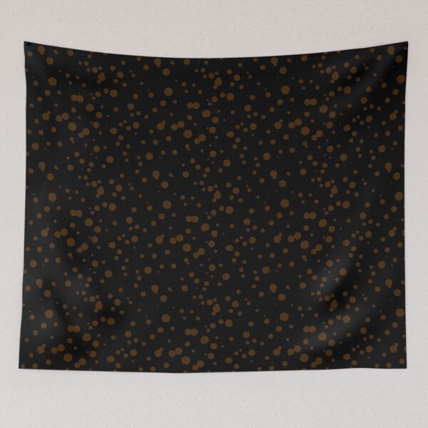 Item preview, Random Dots Repeat Brown on Black 5748 designed and sold by Art in My Loft.