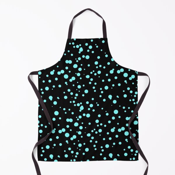 Item preview, Random Dots Repeat Cyan on Black 5748 designed and sold by Art in My Loft.