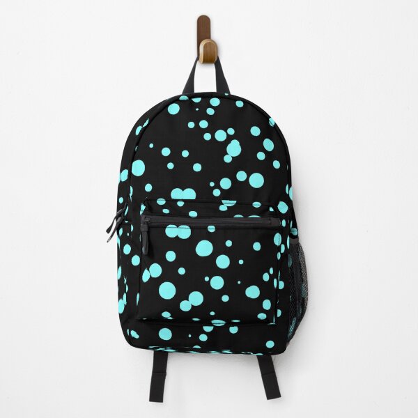 Item preview, Random Dots Repeat Cyan on Black 5748 designed and sold by Art in My Loft.