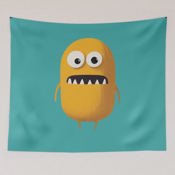 Item preview, Yellow Cute Little Guy Monster designed and sold by RailoImage.