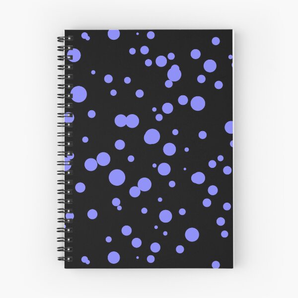 Item preview, Random Dots Repeat Blue Violet on Black 5748 designed and sold by Art in My Loft.