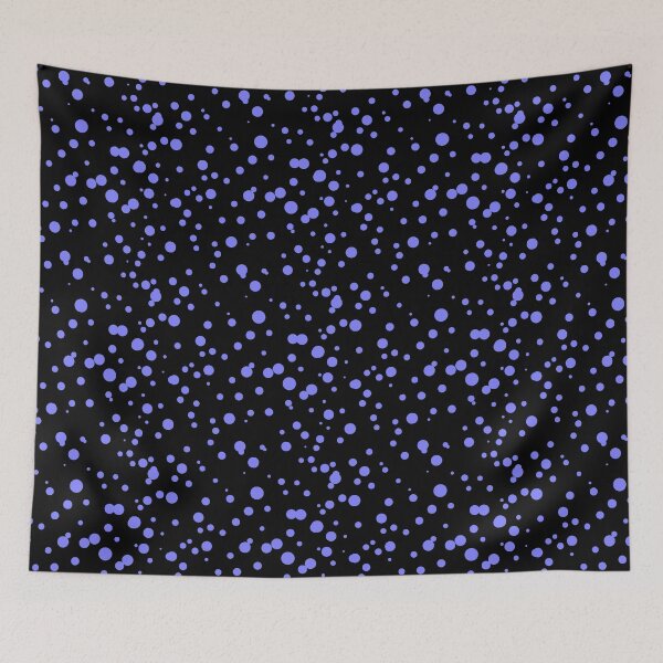 Item preview, Random Dots Repeat Blue Violet on Black 5748 designed and sold by Art in My Loft.