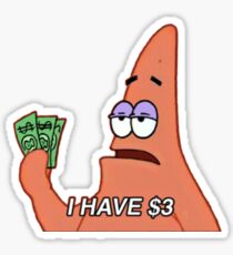 patrick star meme Sticker
