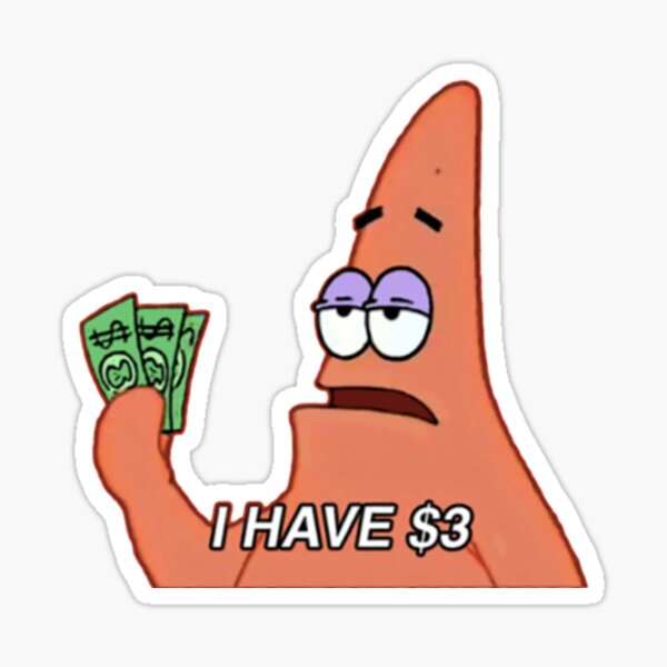 patrick star meme Sticker