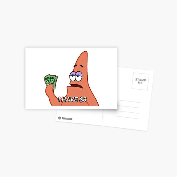patrick star meme Postcard