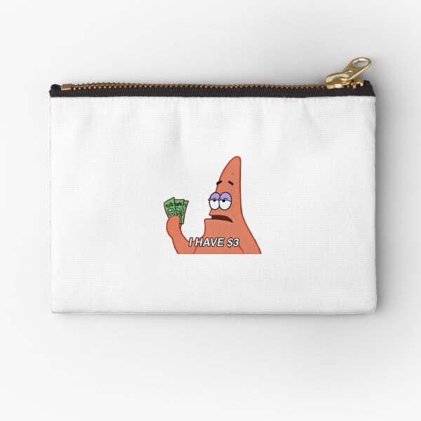 patrick star meme Zipper Pouch