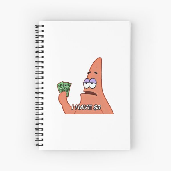 patrick star meme Spiral Notebook
