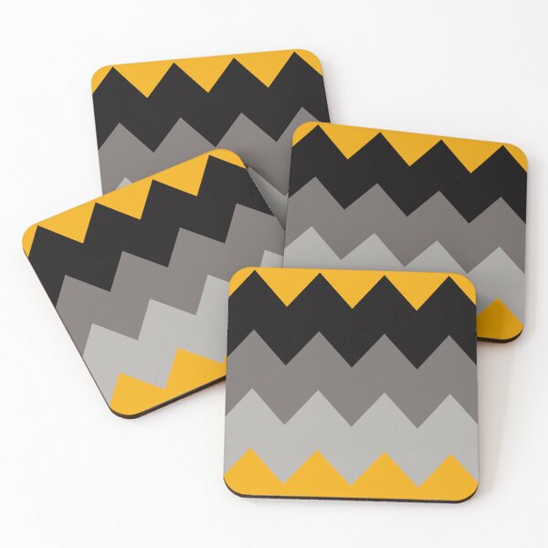 Item preview, Angular wave pattern, cute Yellow black geometrical pattern palette designed and sold by RiciPaneto.