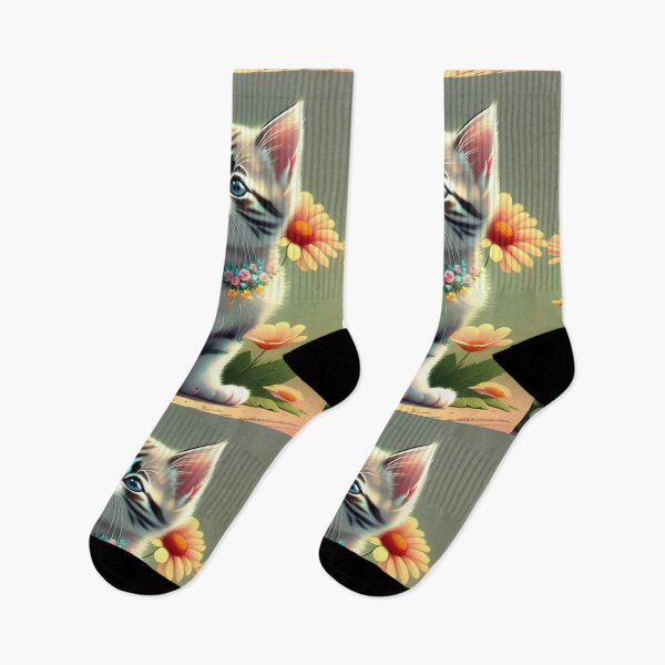 Item preview, Kitten In The Flowers designed and sold by BiancaDPetals.