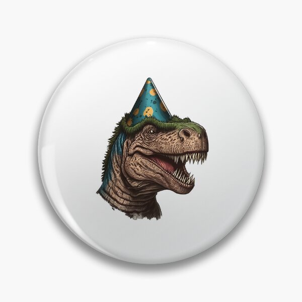 Item preview, Party Dinosaur Dino Head with Birthday Hat designed and sold by PatternBestFan.