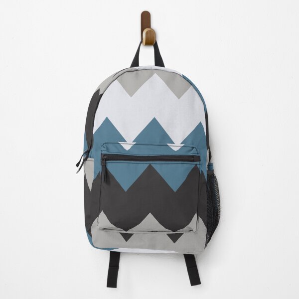 Item preview, Angular wave pattern, cute blue black geometrical pattern palette designed and sold by RiciPaneto.