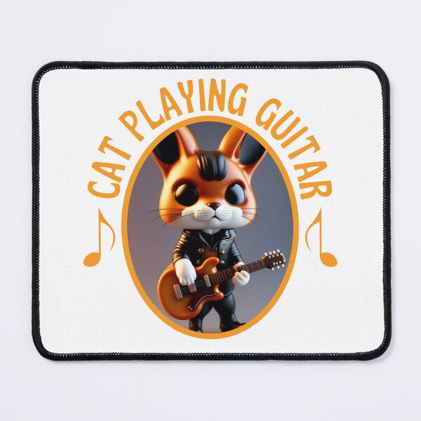 Item preview, Cat Playing Guitar Cute Kitty Playing Guitar Cat Lover designed and sold by designerpriti.