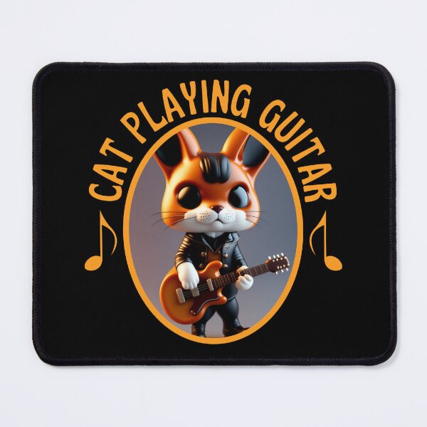 Item preview, Cat Playing Guitar Cute Kitty Playing Guitar Cat Lover designed and sold by designerpriti.
