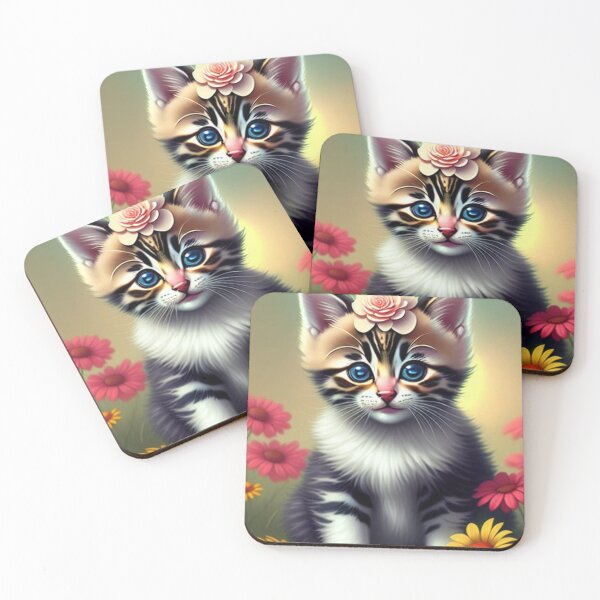 Item preview, Flower Kitty designed and sold by BiancaDPetals.