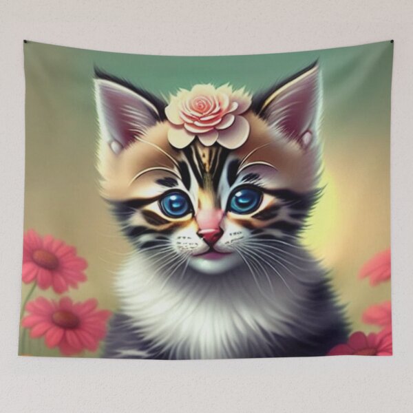 Item preview, Flower Kitty designed and sold by BiancaDPetals.