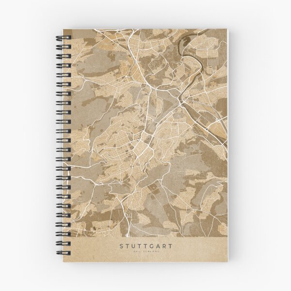 Item preview, Sepia vintage map of Stuttgart Germany designed and sold by blursbyai.