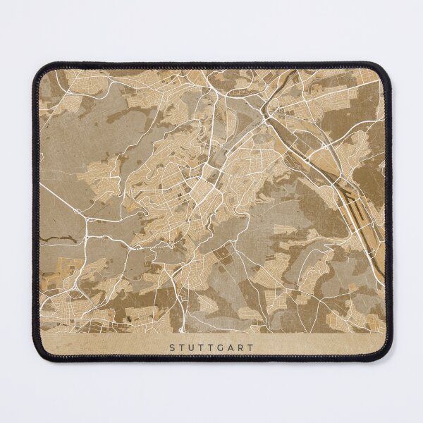 Item preview, Sepia vintage map of Stuttgart Germany designed and sold by blursbyai.