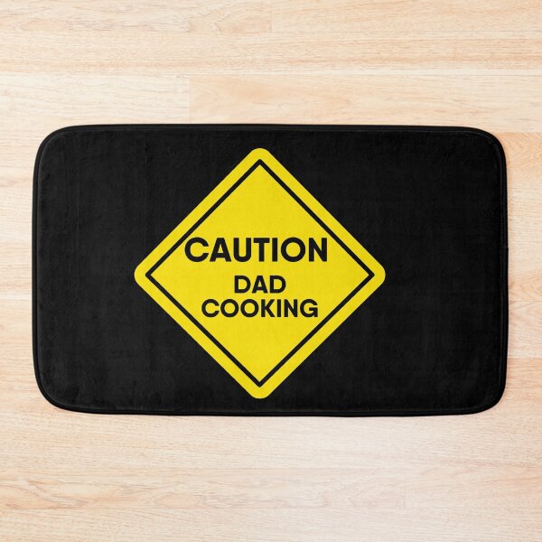 Item preview, Caution dad cooking Yellow Warning Sign designed and sold by RiciPaneto.