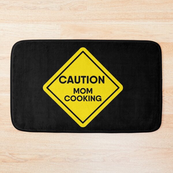 Item preview, Caution mom cooking Yellow Warning Sign designed and sold by RiciPaneto.