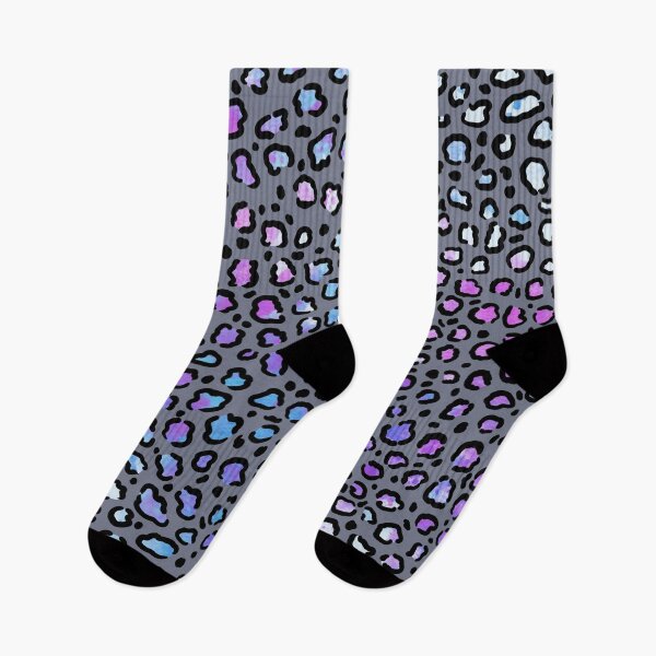 Item preview, Blue and Purple Watercolor Leopard Pattern designed and sold by BiscuitSnack.
