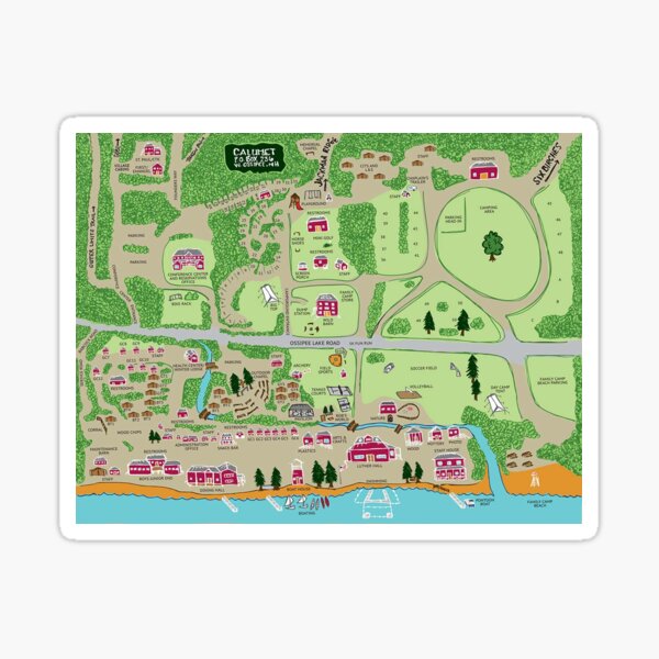 "Camp Calumet" Sticker for Sale by EriFairy Redbubble