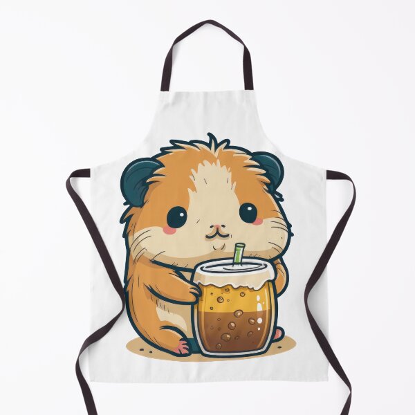 Item preview, Kawaii guinea pig drinking bubble tea designed and sold by fr4nk87.