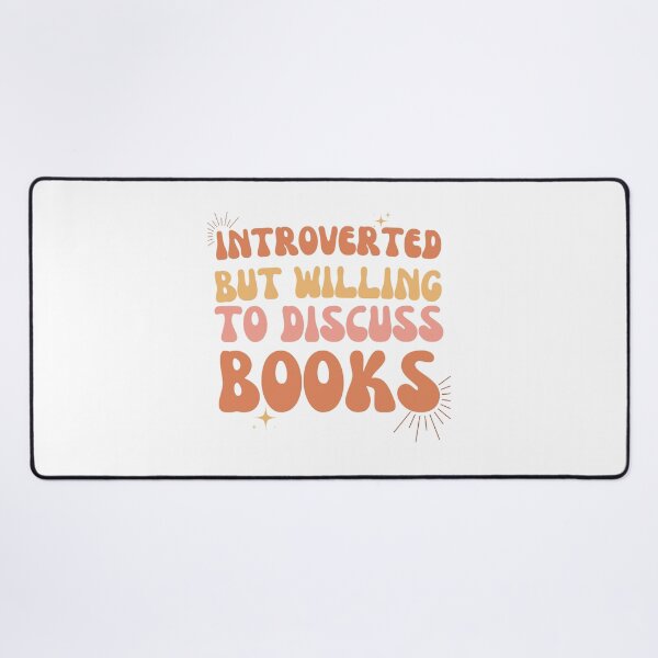 Item preview, Introverted But Willing To Discuss Books designed and sold by ZingAndPep.