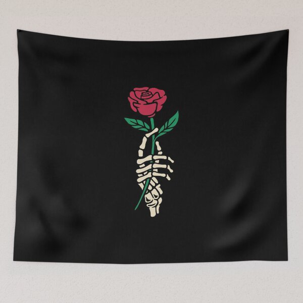 Item preview, Romantic Rose Skeleton Hand Holding Flower by Tobe Fonseca designed and sold by Tobe Fonseca®.