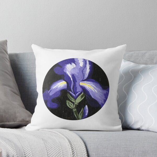 Artikelvorschau, Bemalte lila Iris entworfen und verkauft von WithLoveEzra.