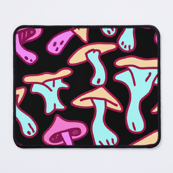 Item preview, Painted children's drawing colorful mushrooms designed and sold by HappyTrippy.
